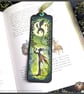 Enchanted Realms themed handcrafted Bookmarks Fairy and Dragon