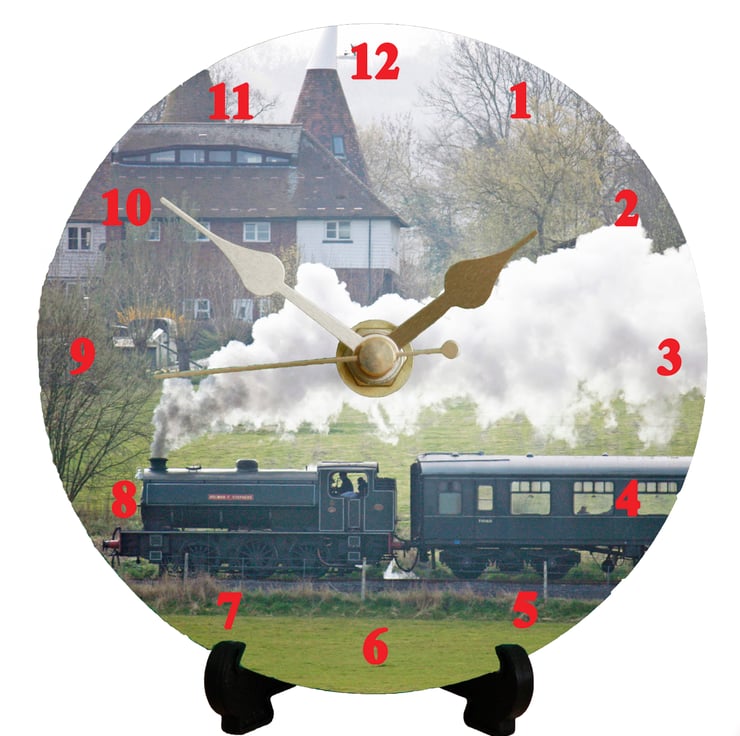 12cm DIY clock kit Steam Train - Wall or Desk c... - Folksy