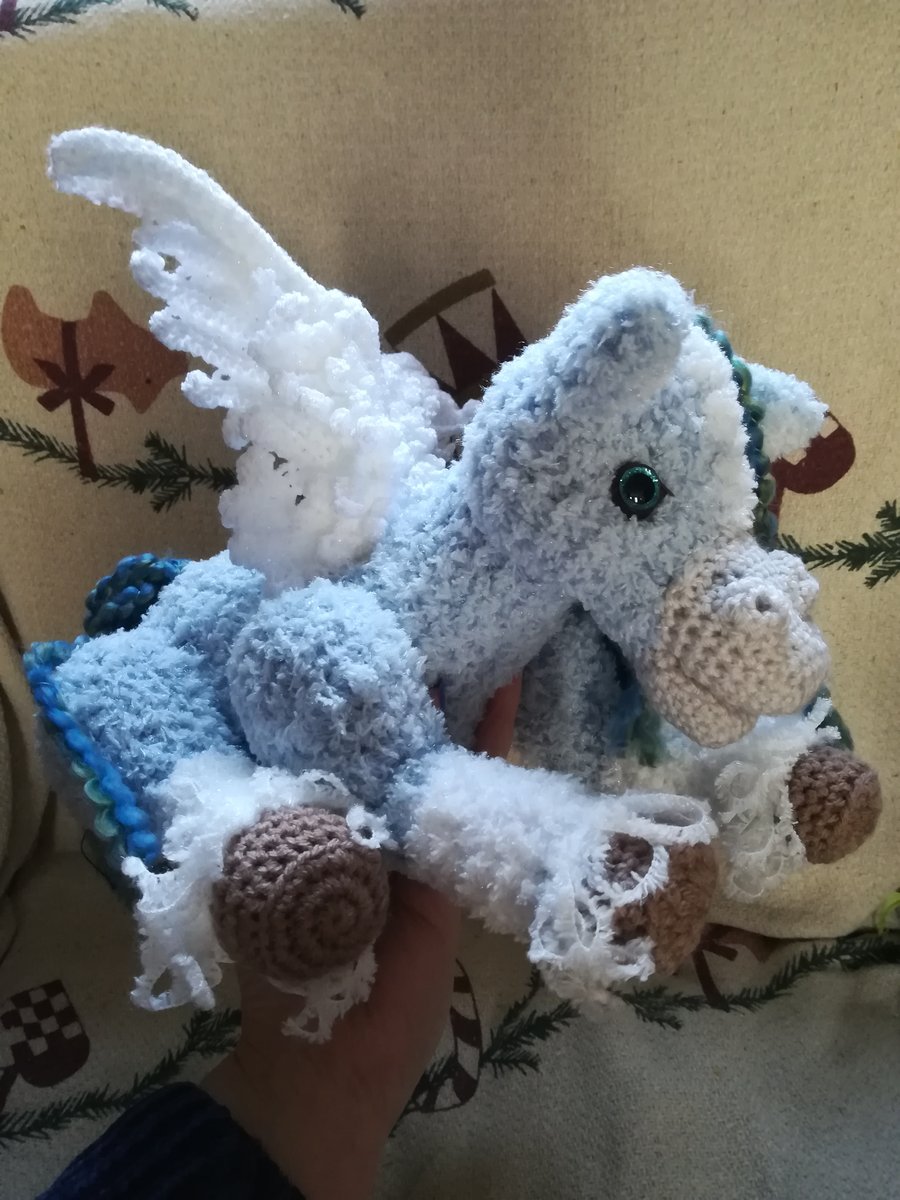 Estelle Pegasus Foal Crochet Art Amigurumi 