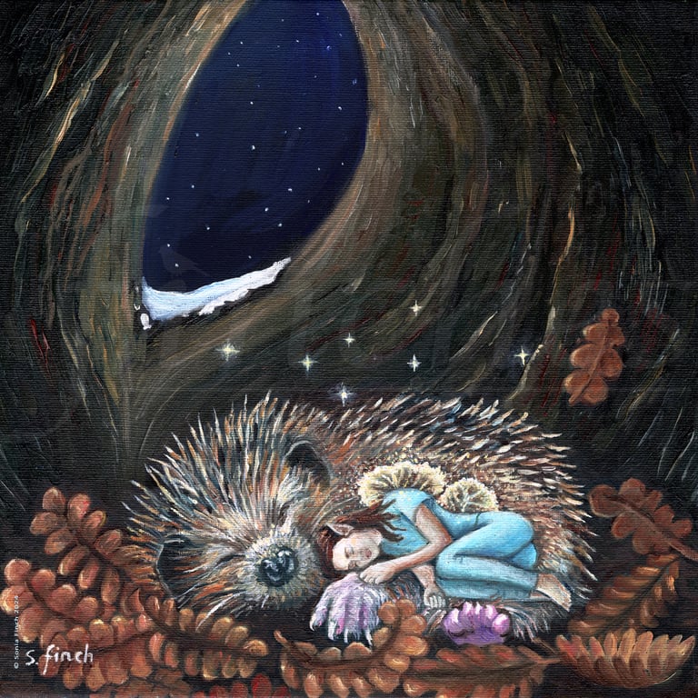 Winter Fairy Guardian of Dreams - Limited Edition Giclée Print
