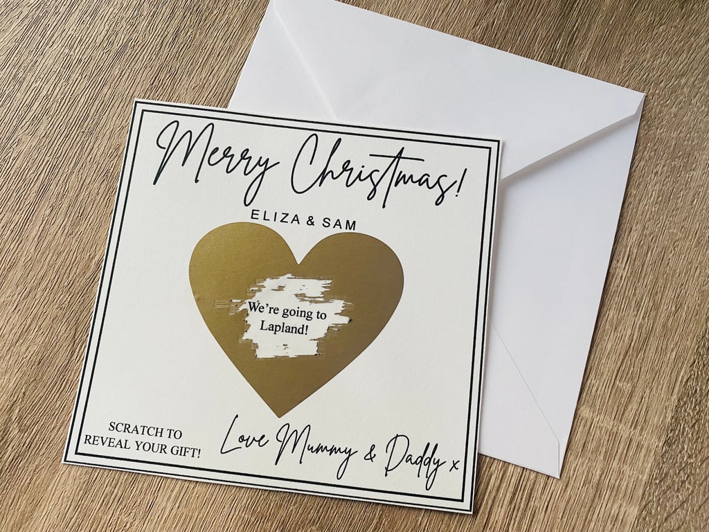 Christmas Scratch Card Special Occasion Gift Christmas 2025