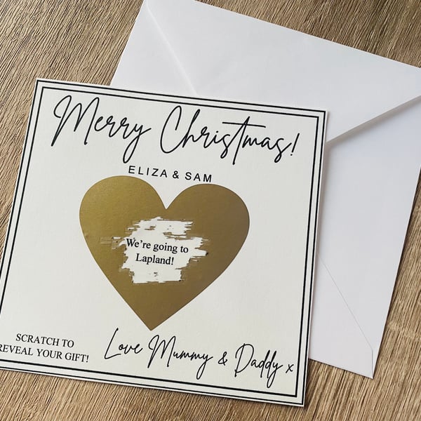 Christmas Scratch Card Special Occasion Gift Christmas 2025