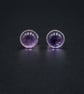  Amethyst and sterling silver stud earrings, Aquarius gift - Image 3