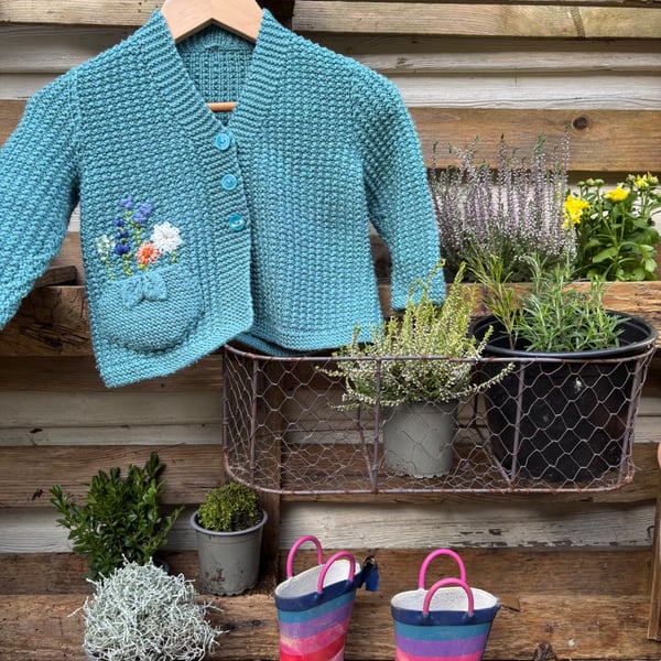 Gardener's Pocket Cardigan 2-3yrs