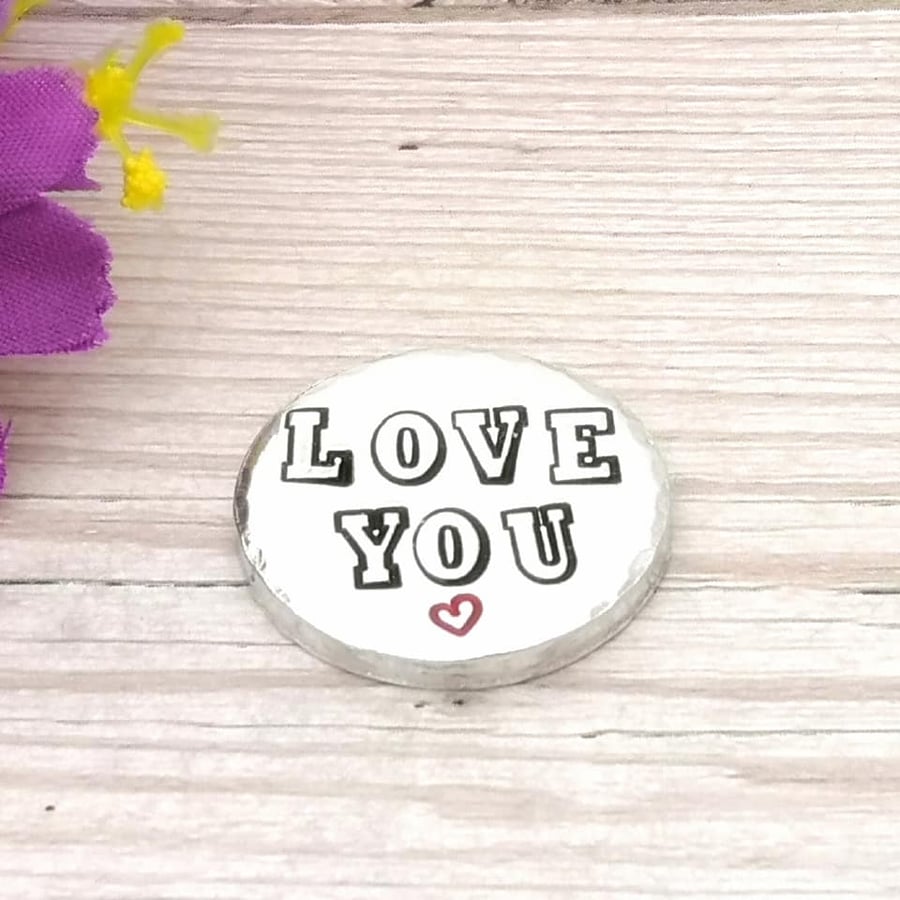 Pocket Love You Token - Thinking Of You - Send A Little Love Gift - Miss You