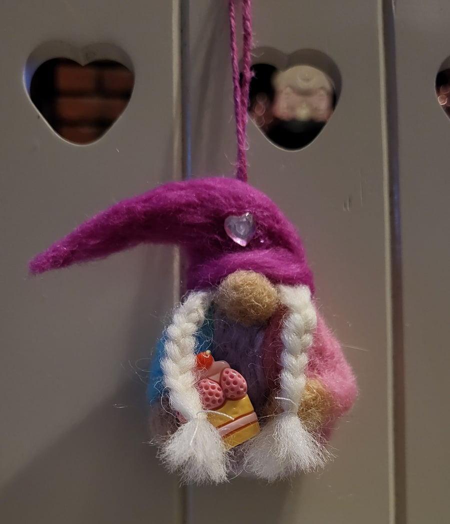 Cupcake Cutie Adorable Gonk Gnome Hanging Decoration