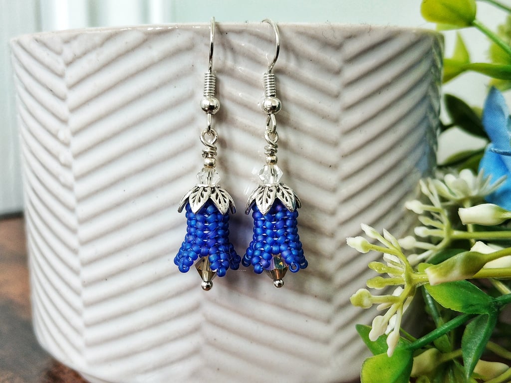 Sterling Silver Bluebell Earrings 
