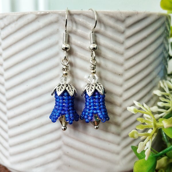 Sterling Silver Bluebell Earrings 