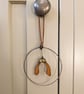 Stained Glass Sycamore Seed Mini Wreath, Autumnal Tiffany Suncatcher - Image 6