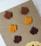 Autumn mini leaf stud earrings set - choose your style - Image 3