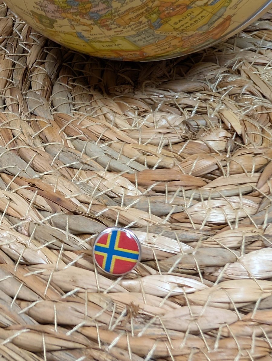 Orkney Islands Flag Map Pin – Scotland Travel Map Push Pin for Wooden Maps