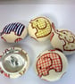 Kokka Elephant Fabric Covered Buttons - Image 3