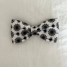 Dog Halloween Black & White Bow Tie