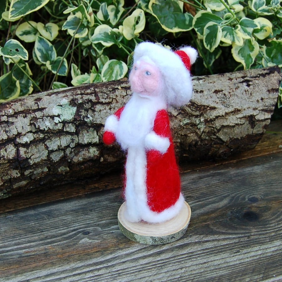 Needle felt Santa decoration - Father Christmas figure