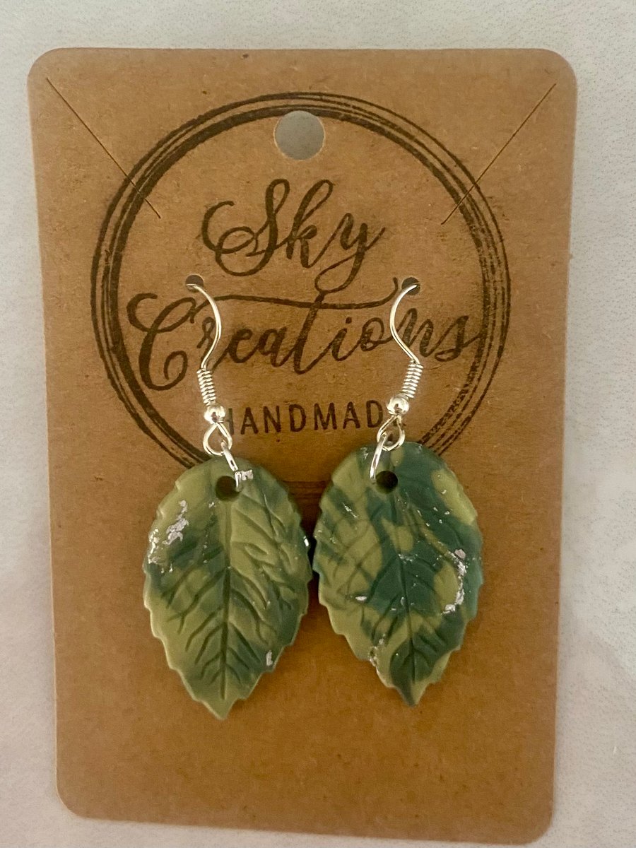 Ref: 2530 Handmade polymer clay earrings (includes FREE UK postage)