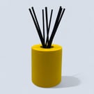 Handmade Yellow Reed Diffuser Glass Bottle Holder for Home Fragrance