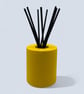 Handmade Yellow Reed Diffuser Glass Bottle Holder for Home Fragrance