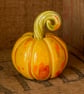 Yellow Small standing ceramic pumpkin decoration  - Image 5