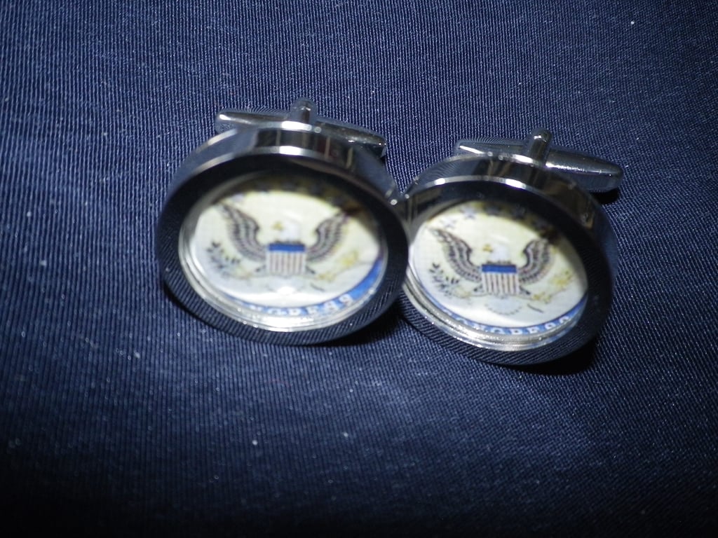 US eagle cufflinks free shipping, gift wrapped, iconic image, Ref 5205 