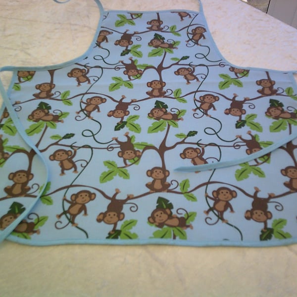 Monkeys Swinging in Trees Baby Apron