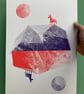 Special Donkey Boulder 2-colour A3 screen-print - Image 3