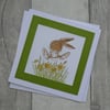 Bunny with Daffodils - Cute Easter Card