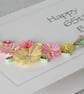 Handmade 65th birthday card with quilled flowers - can be for any age - Image 4