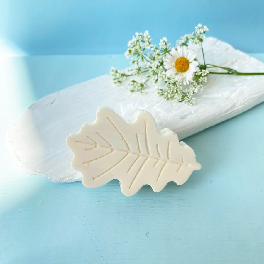 Colourful Resin Leaf Shaped Brooch