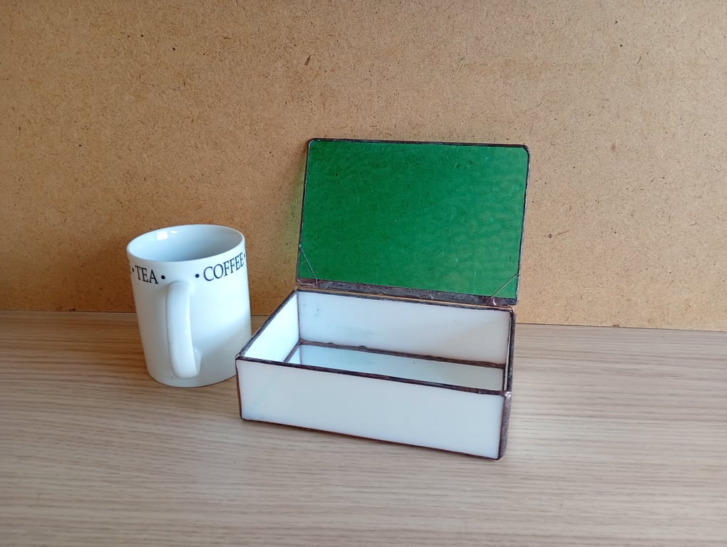 Stained glass trinket box