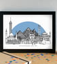 Cairo Skyline Art Print - Image 2
