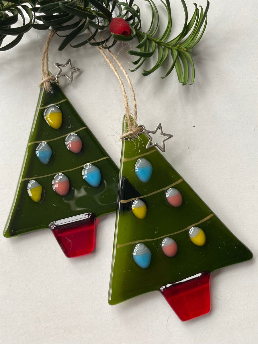 Fused Glass Christmas Tree