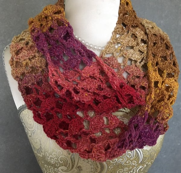 Ladies long cowl or infinity scarf