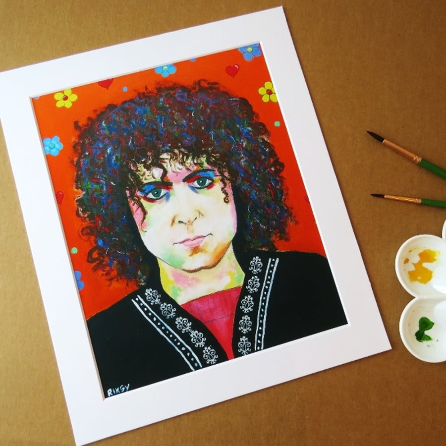 MARC BOLAN - ART PRINT WITH MOUNT