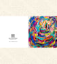 Birthday Cake Card – Contemporary Square Greeting Card - Image 2