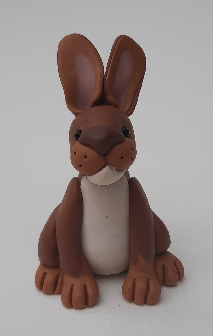 Handmade Polymer clay Rabbit: AKA Rodney 
