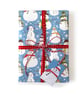 Cheerful Snowmen Gift Wrap & Tag (Matching Card) - Image 2