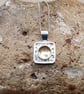 Tiny minimalist square Citrine necklace.November birthstone - Image 3