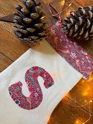 Personalised William Morris Christmas Stocking Medium 38cm