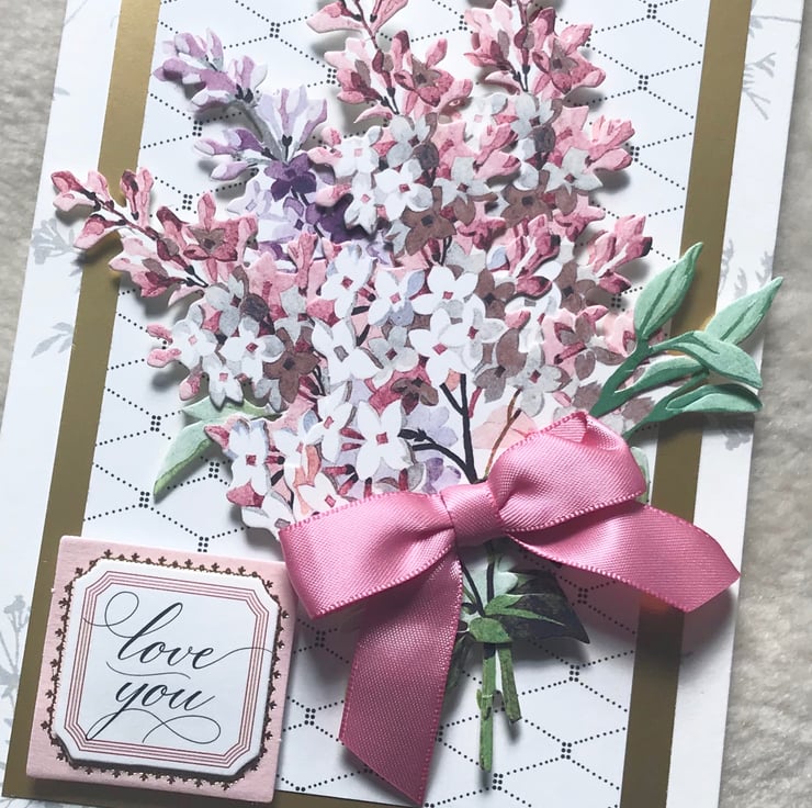 Luxury Handmade 3D Love You Card - Folksy