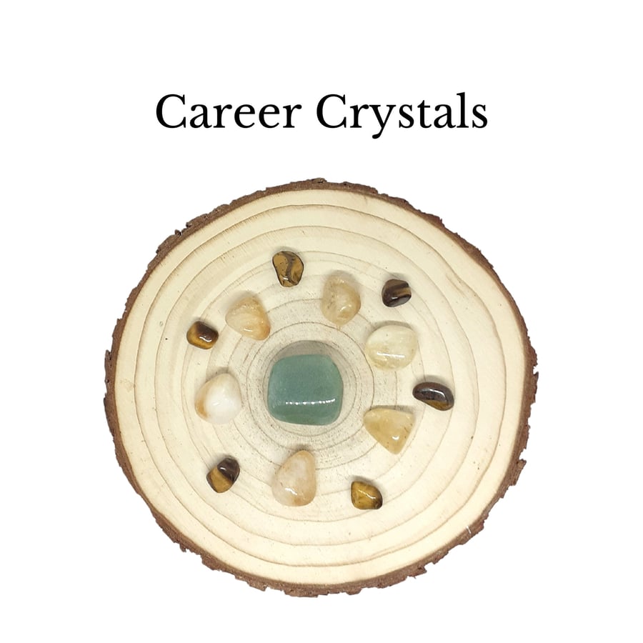 CAREER CRYSTALS, Healing Crystals Set, Tumbled Crystals