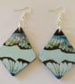 Geometric wood earrings - Image 1