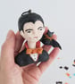 Spun Cotton Dracula Halloween Decoration - Image 2