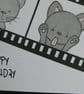 Film Roll Birthday Card - Cat and Dog - Image 3