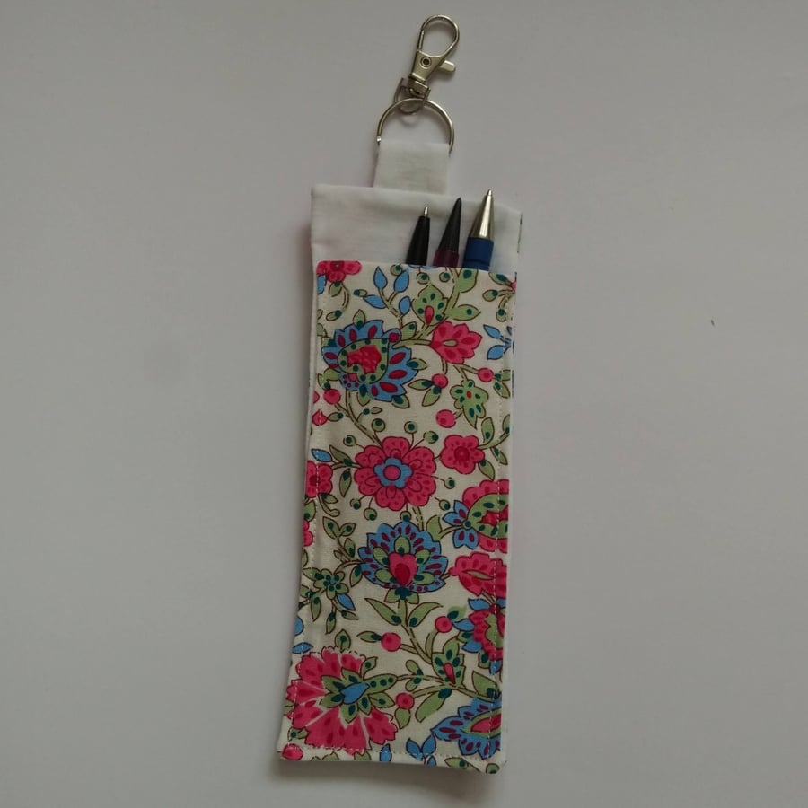 Lanyard Pen Holder with Floral Design 
