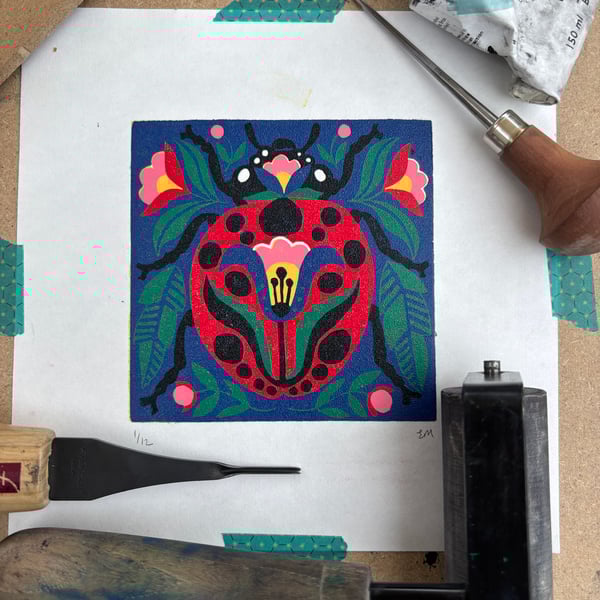 Ladybird - Limited edition reduction print