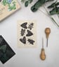 Moth Lino Print, Gypsy Moth Print, Gothic Art Print, Lepidopterology - Image 1