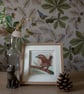 Wren - Hand Painted Mixed Media Artwork - Image 2