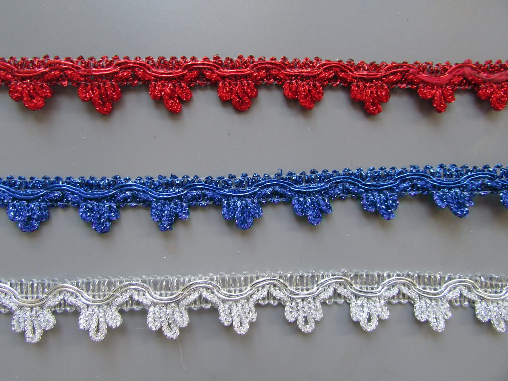 Metallic 1.5cm Braid Trim Sold By The Metre