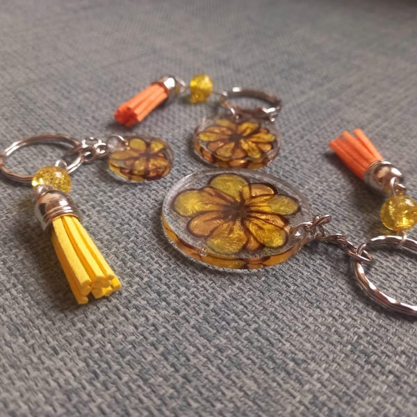 Sunflower Keyring