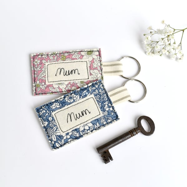 Mum keyring, mum key ring, mum keyfob, personalised keyring, mother's day gift